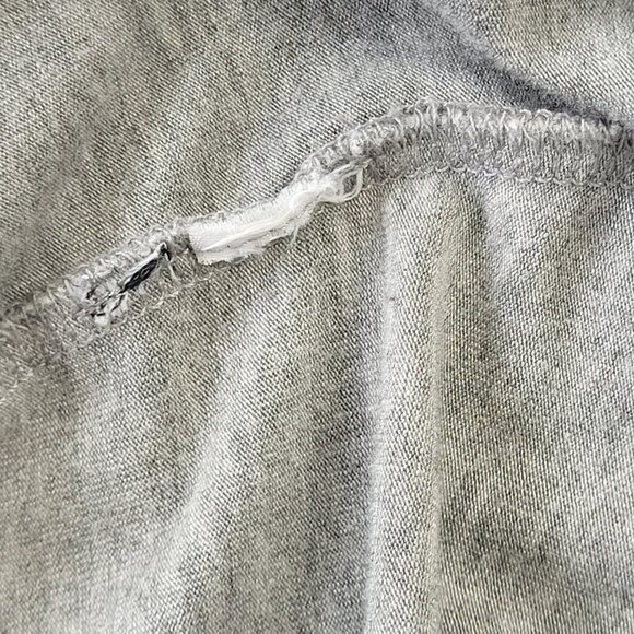 Calvin Klein Woman’s Gray Jersey round neck top with chiffon short sleeves Small - Picture 8 of 9